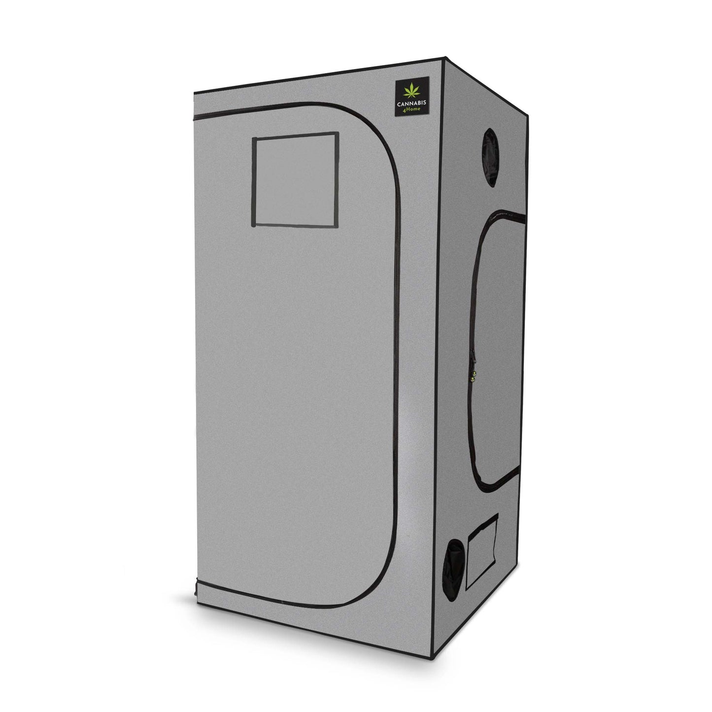 Growbox grau geschlossen
