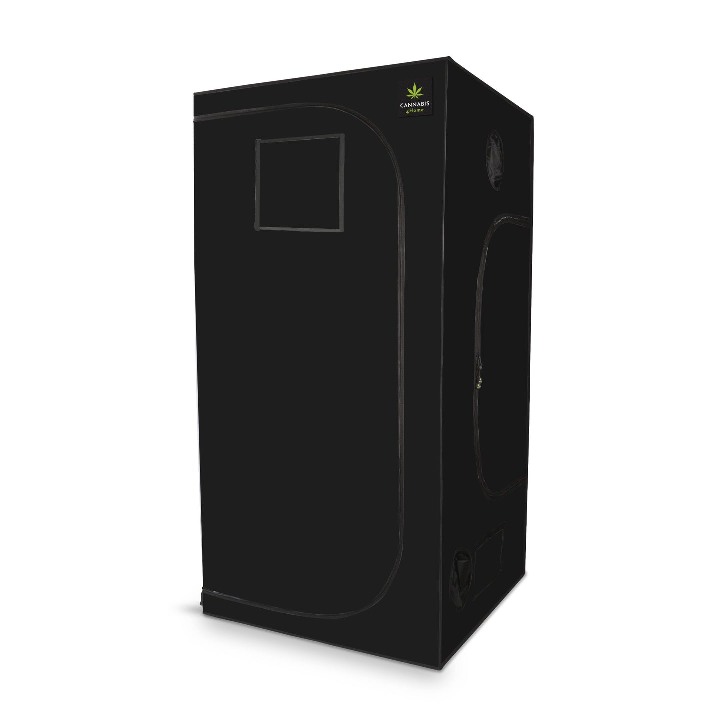 Growbox schwarz geschlossen