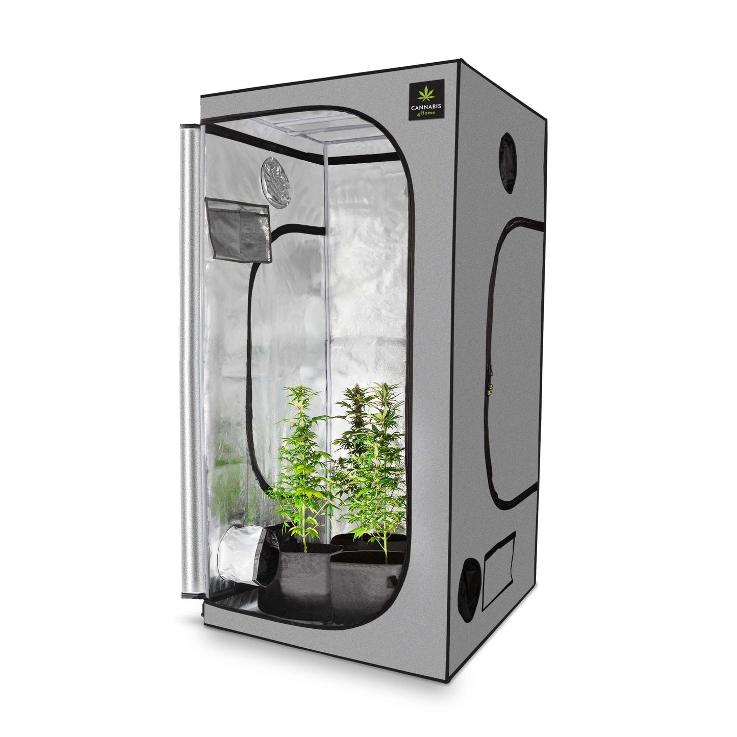 Growbox Grau offen