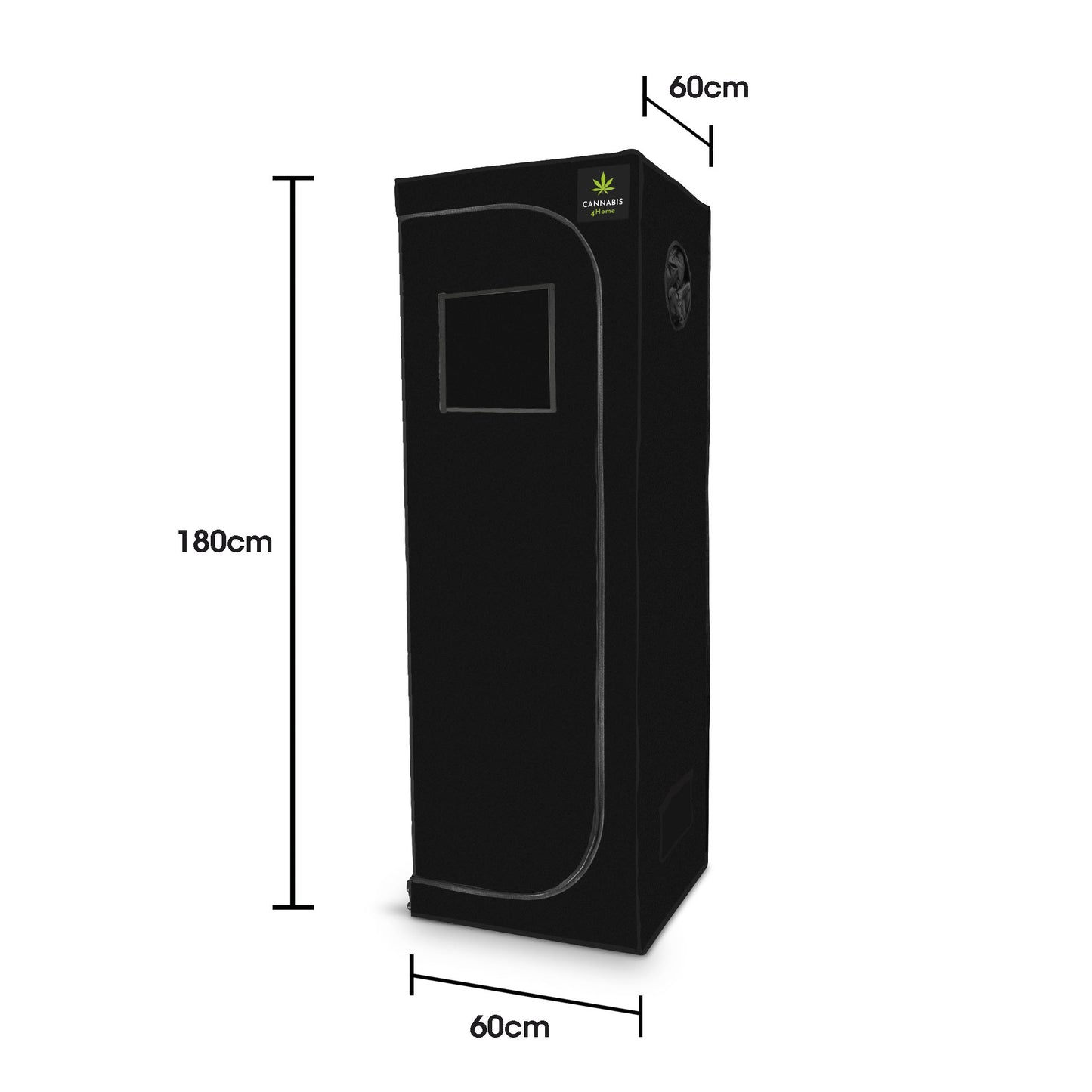 Growbox schwarz Maße
