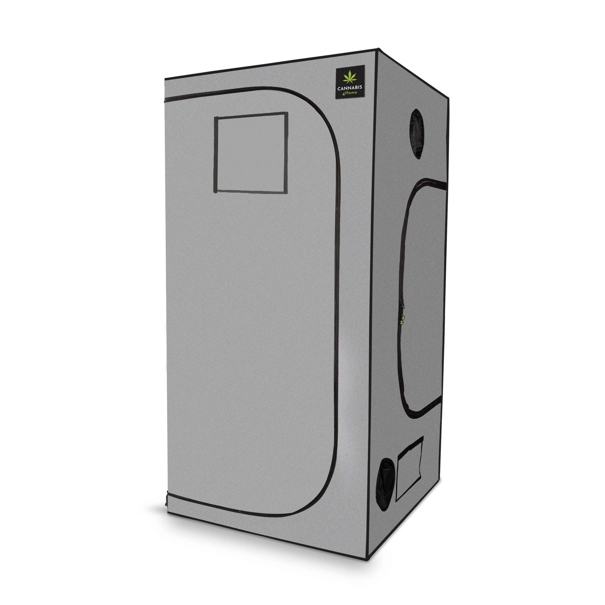 Growbox grau geschlossen